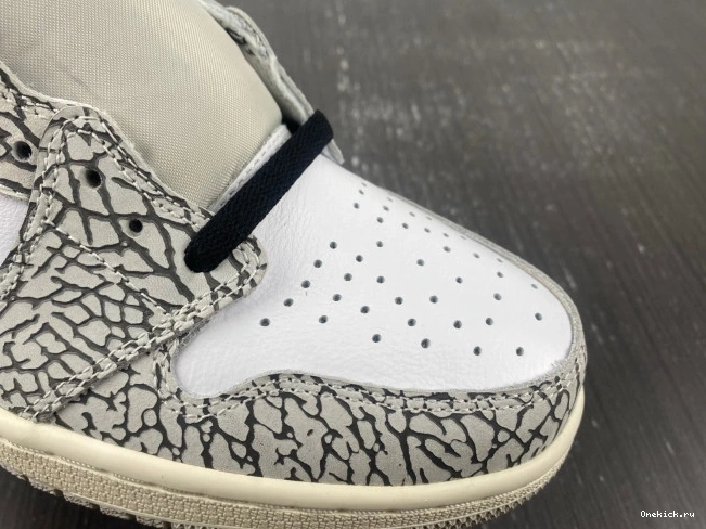 One Kick DZ5485-052 OG High 1 Jordan Cement Air White 0723